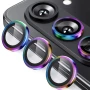 Захисне скло з рамкою CD Pattern на задню камеру Samsung Galaxy Fold6 блакитний