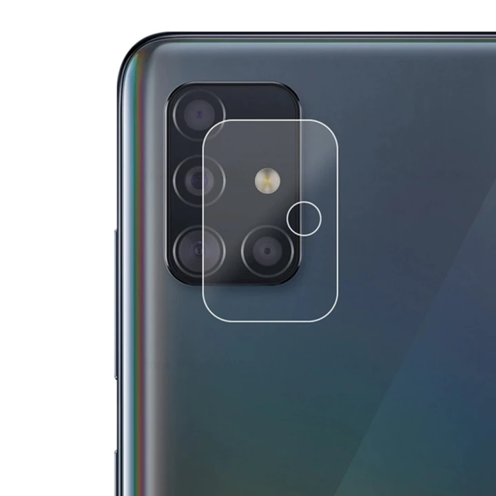 Защитное стекло Tempered Glass 0,3 мм 2.5D на заднюю камеру для Samsung Galaxy M51,  Transparent