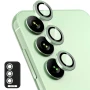 Защитное стекло с рамкой CD Pattern на заднюю камеру для Samsung Galaxy S23 / S23 Plus