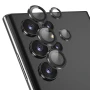 Защитное стекло с рамкой CD Pattern на заднюю камеру для Samsung Galaxy S23 Ultra серебряный
