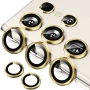 Защитное стекло с рамкой CD Pattern на заднюю камеру для Samsung Galaxy S23 Ultra серебряный