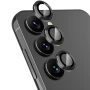 Защитное стекло с рамкой CD Pattern на заднюю камеру для Samsung Galaxy S24 Plus зеленый