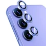 Защитное стекло с рамкой CD Pattern на заднюю камеру для Samsung Galaxy S24 Plus зеленый