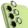 Защитное стекло с рамкой CD Pattern на заднюю камеру для Samsung Galaxy S24 Plus зеленый