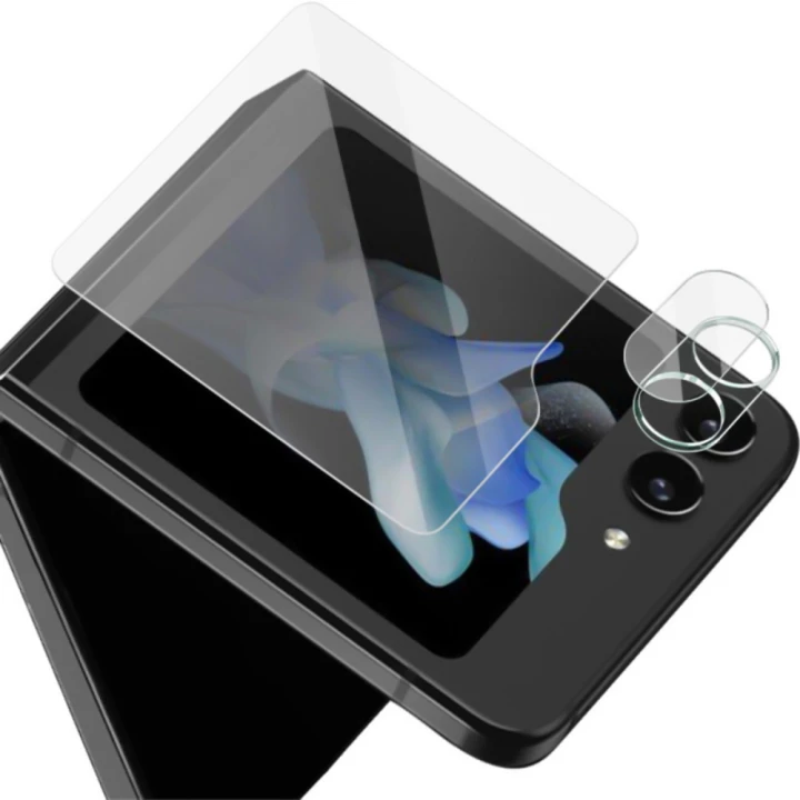Защитное стекло Tempered Glass 2.5D на заднюю камеру для Samsung Galaxy Flip5, Transparent