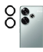 Захисне скло з рамкою CD Pattern для Xiaomi Poco F6 5G / Redmi Turbo 3 5G на задню камеру