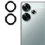 Защитное стекло с рамкой CD Pattern для Xiaomi Poco F6 5G / Redmi Turbo 3 5G на заднюю камеру черный