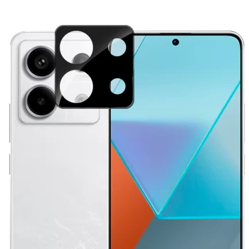 Защитное стекло 3D на заднюю камеру для Xiaomi Redmi Note 13 Pro 5G / Poco X6, Black