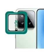 Защитное стекло на камеру для Xiaomi 15 с рамкой для поклейки, Black