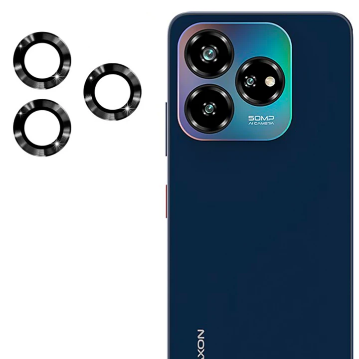 Захисне скло з рамкою CD Pattern для ZTE Axon 60 Lite / Blade V60 Design на задню камеру