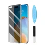 Захисне скло 3D Tempered Glass UV для Huawei P40 Pro з клеєм і лампою, Transparent
