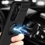 Чехол-накладка C-KU Auto Focus 360 Rotating Ring для Huawei P40 черный