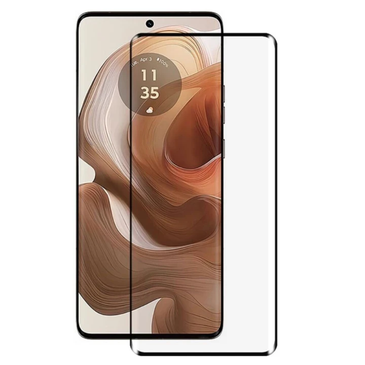 Защитное стекло Full Screen Full Glue 3D Tempered Glass для Motorola Edge 50 Fusion, Black