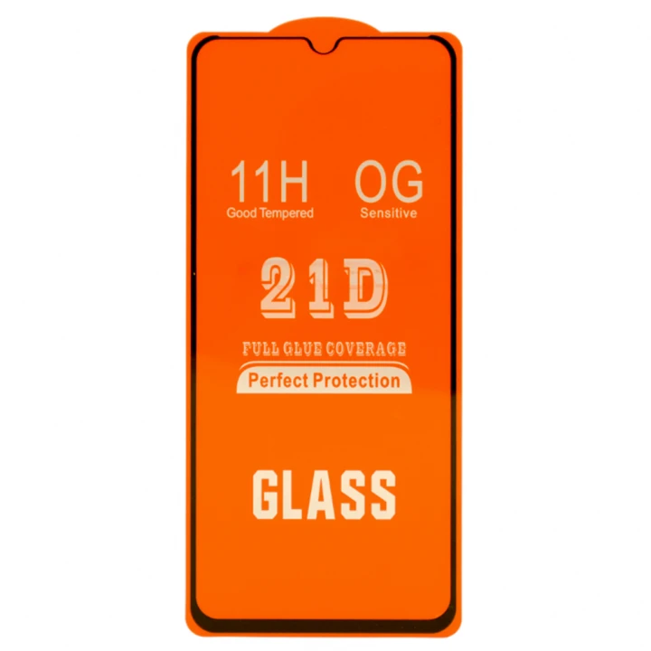 Захисне скло 21D Full Glue для Motorola Moto E13, Black