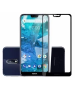 Защитное стекло 2.5D Full Screen Tempered Glass для Nokia 7.1, Black