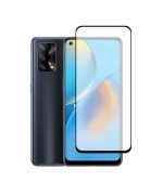 Закаленное защитное стекло Full Screen Tempered Glass для Oppo A74, Black