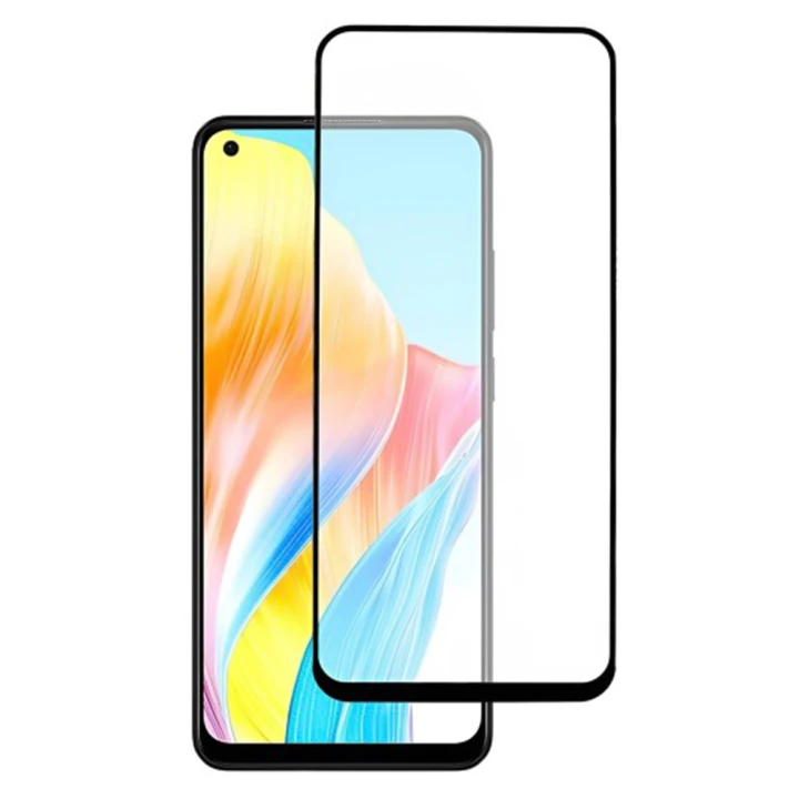 Закаленное защитное стекло Full Screen Tempered Glass для Oppo A78 4G, Black