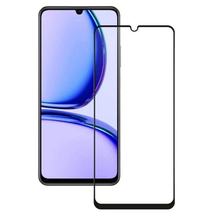 Закаленное защитное стекло Full Screen Tempered Glass для Realme C65 4G, Black