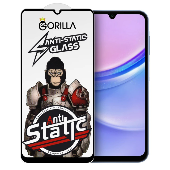 Захисне скло Gorilla Anti-Static Full Glue 2.5D для Samsung Galaxy A16, Black