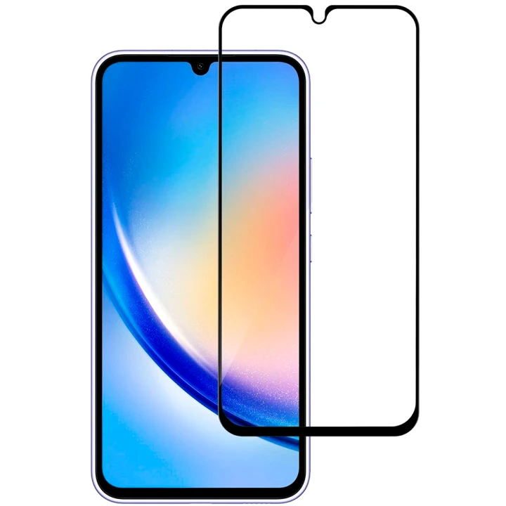 Закаленное защитное стекло Full Screen Tempered Glass для Samsung Galaxy A14, Black