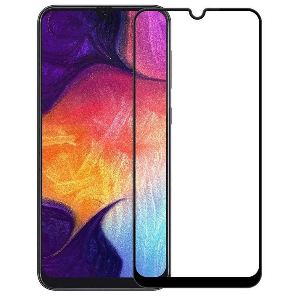 Защитное стекло 2.5D Full Screen Tempered Glass для Samsung Galaxy A30 (A305), A50 (A505), A30s Black