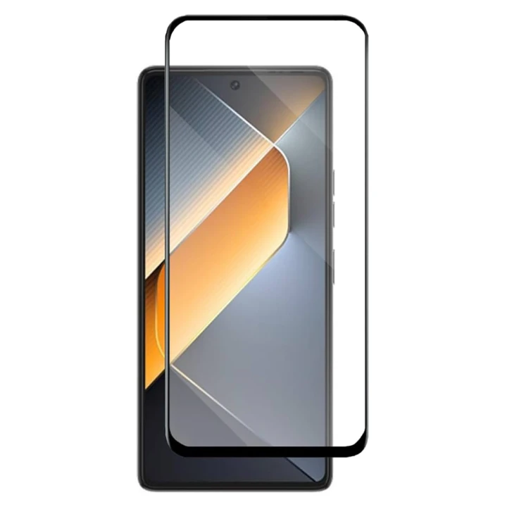 Захисне скло Full Screen Tempered Glass для Tecno Pova 6, Black
