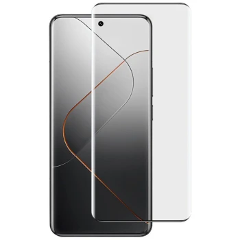 Закаленное защитное стекло Tempered Glass Full Screen 3D для Xiaomi 14 Ultra с рамкой для поклейки, Black