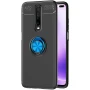 Чехол-накладка C-KU Auto Focus 360 Rotating Ring для Xiaomi Redmi K30 черный с синим