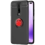Чехол-накладка C-KU Auto Focus 360 Rotating Ring для Xiaomi Redmi K30 черный с синим