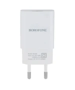 Мережевий зарядний пристрій Borofone BA20A Sharp 2.1A без кабеля, White