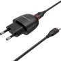 Сетевое зарядное устройство для Borofone BA49A 2.1A кабель microUSB 1m черный