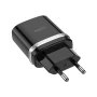 Сетевое зарядное устройство Hoco C12Q 3.0A, QC 3.0 без кабеля черный