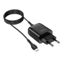 Мережевий зарядний пристрій Hoco C72Q USB 2A QC3.0 18W microUSB 1m чорний