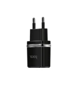 Сетевое зарядное устройство HOCO C12 2USB 2.4A, Lightning 1м