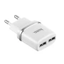 Мережевий зарядний пристрій HOCO C12 2USB 2.4A чорний