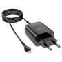 Сетевое зарядное устройство Hoco C86A 2 USB 2.4A Micro 1м черный