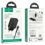 Сетевое зарядное устройство Hoco C86A 2 USB 2.4A Micro 1м черный