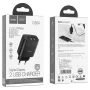 Мережевий зарядний пристрій Hoco C86A 2 USB 2.4A, без кабелю