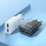 Сетевое зарядное устройство Hoco C88A Star round 2 USB 2.4A Lightning 1 м, Black