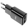 Сетевое зарядное устройство Hoco C88A Star round 2 USB 2.4A Lightning 1 м, Black