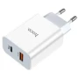 Сетевое зарядное устройство Hoco C97A QC3.0 PD20W 3A без кабеля, White