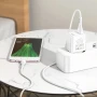 Мережевий зарядний пристрій Hoco C98A QC3.0 кабель Type-C, White