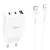 Сетевое зарядное устройство Hoco C99A USB QC3.0 3A, Type C PD20W - Lightning, White