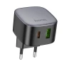 Мережевий зарядний пристрій Hoco CS32A Type-C / USB QC3.0 PD20W без кабеля, Black