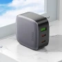 Сетевое зарядное устройство Hoco CS33A 2Type-C / 1USB QC3.0 PD30W без кабеля, Black
