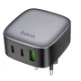Сетевое зарядное устройство Hoco CS33A 2Type-C / 1USB QC3.0 PD30W без кабеля, Black