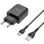 Сетевое зарядное устройство Hoco N2 USB 2.1A Type-C 1m