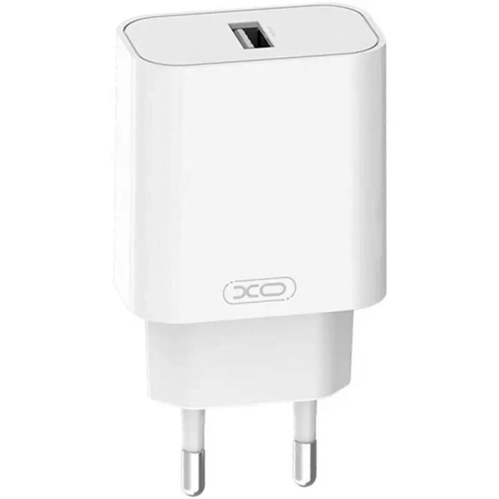Мережевий зарядний пристрій XO L103 QC3.0 (1USB/3A) + USB - Lightning, White