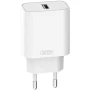 Мережевий зарядний пристрій XO L103 QC3.0 (1USB/3A) + USB - Lightning, White