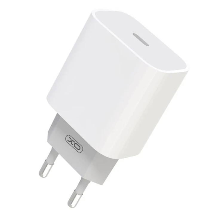 Мережевий зарядний пристрій XO L80 Type-C 2A 10W без кабеляю EU, White